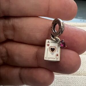 Disney Villains Queen of Hearts Double Dangle Charm Sterling silver